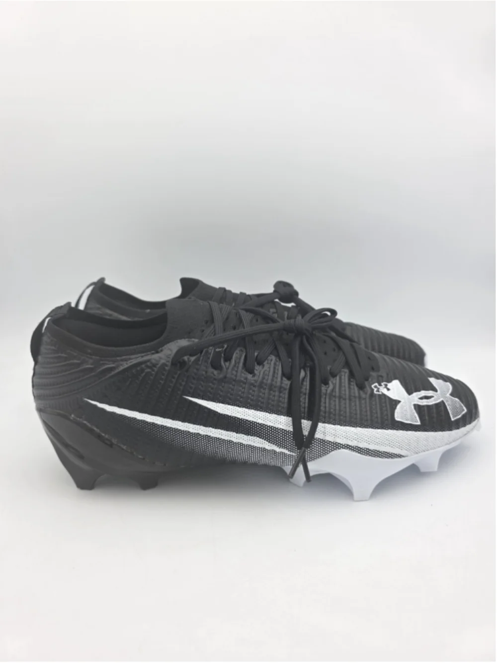 Under Armour Blur Pro Black White Football Cleats 3028220-005 Men's Size 13